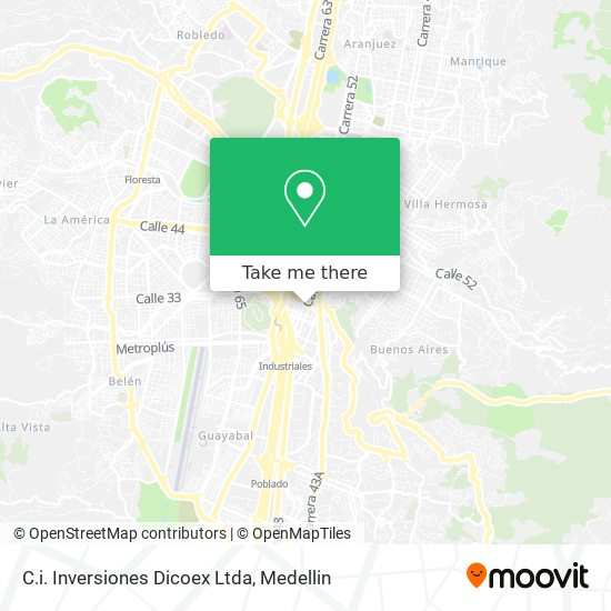 C.i. Inversiones Dicoex Ltda map