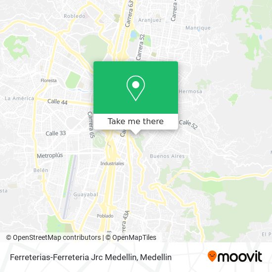 Ferreterias-Ferreteria Jrc Medellin map