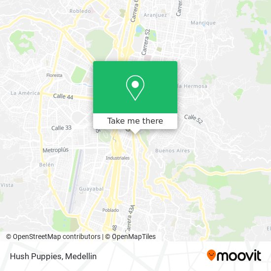 Mapa de Hush Puppies