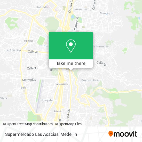 Supermercado Las Acacias map