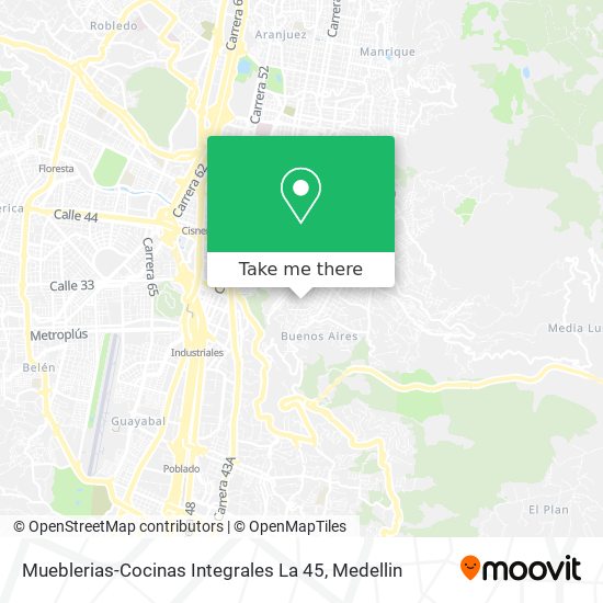 Mueblerias-Cocinas Integrales La 45 map