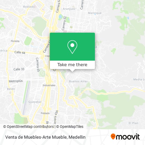 Venta de Muebles-Arte Mueble map