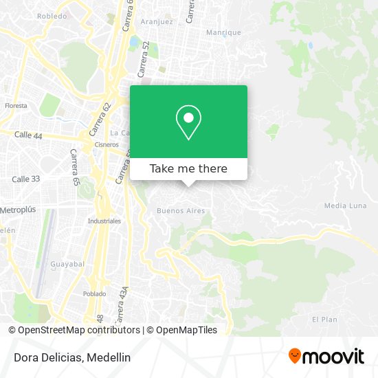 Dora Delicias map