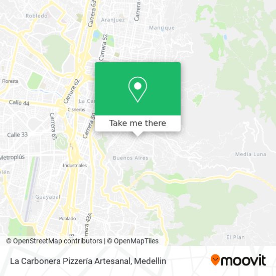La Carbonera Pizzería Artesanal map