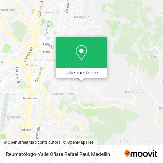 Reumatólogo-Valle Oñate Rafael Raul map