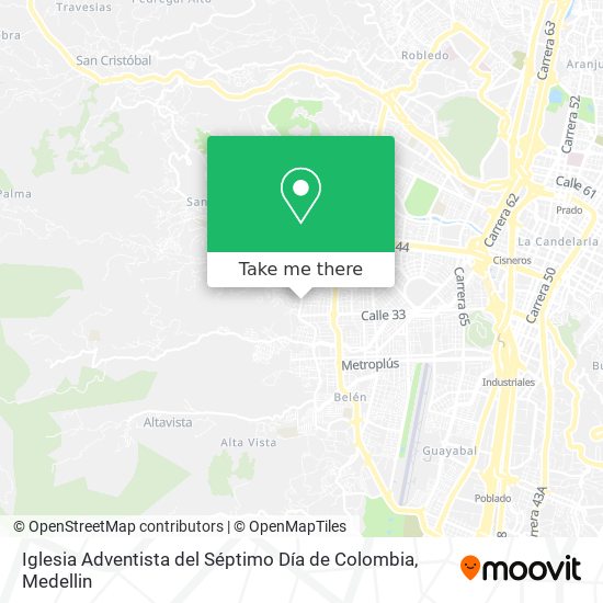Iglesia Adventista del Séptimo Día de Colombia map