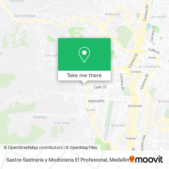 Sastre-Sastrería y Modistería El Profesional map
