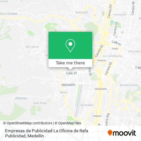 Empresas de Publicidad-La Oficina de Rafa Publicidad map