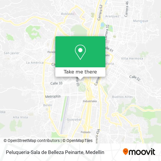 Peluqueria-Sala de Belleza Peinarte map