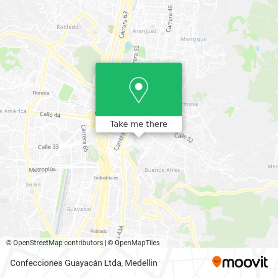 Confecciones Guayacán Ltda map