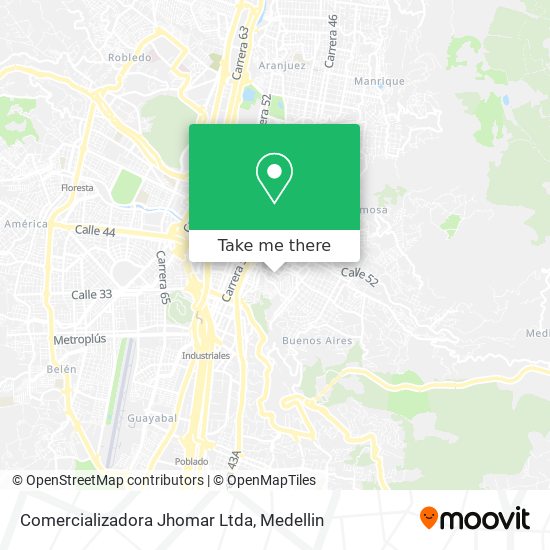 Comercializadora Jhomar Ltda map