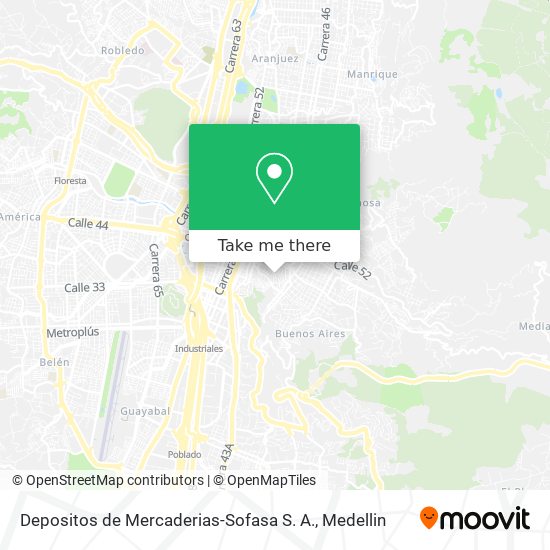 Depositos de Mercaderias-Sofasa S. A. map