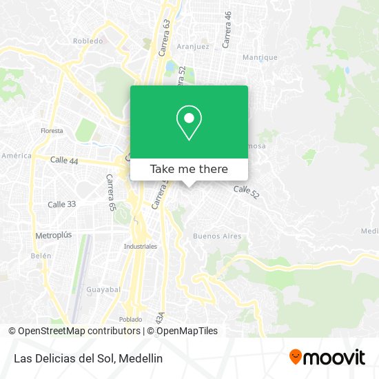 Mapa de Las Delicias del Sol