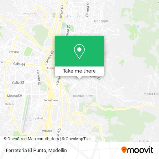 Mapa de Ferreteria El Punto