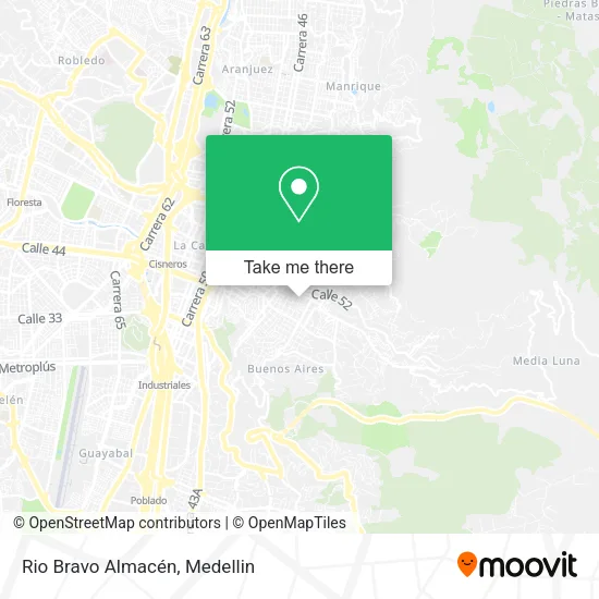 Mapa de Rio Bravo Almacén