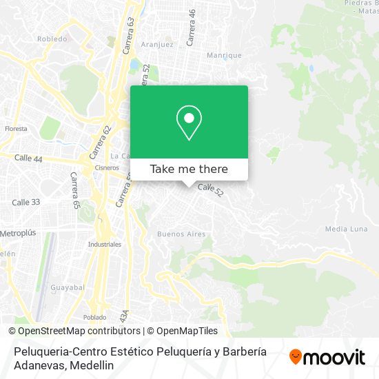 Mapa de Peluqueria-Centro Estético Peluquería y Barbería Adanevas