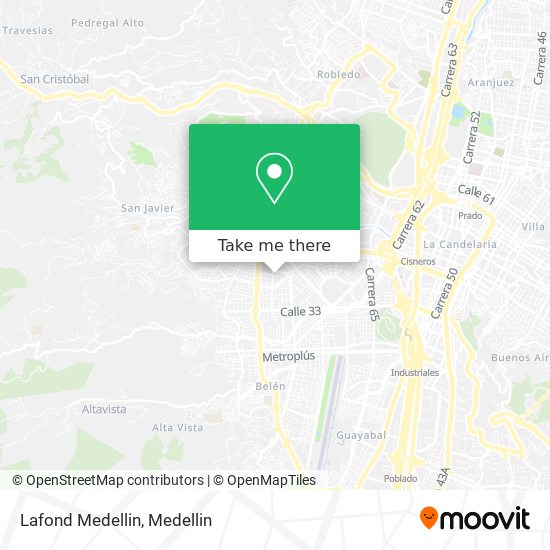 Mapa de Lafond Medellin