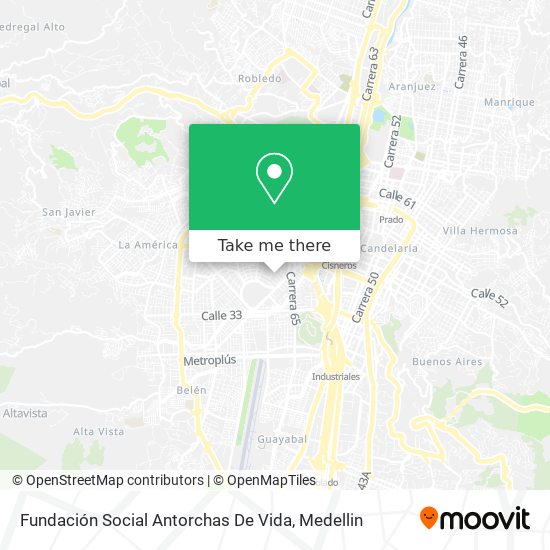 Mapa de Fundación Social Antorchas De Vida