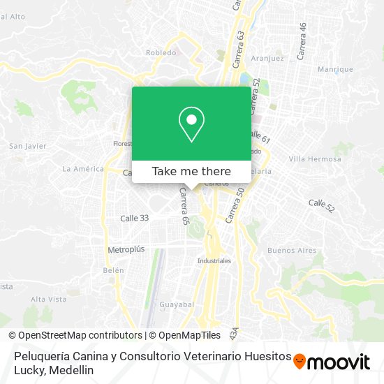 Peluquería Canina y Consultorio Veterinario Huesitos Lucky map