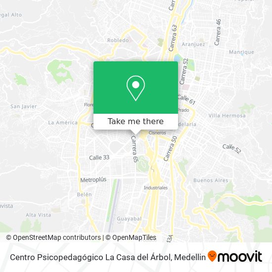 Mapa de Centro Psicopedagógico La Casa del Árbol