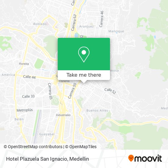Mapa de Hotel Plazuela San Ignacio
