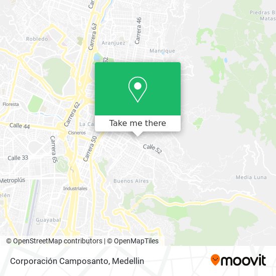 Mapa de Corporación Camposanto