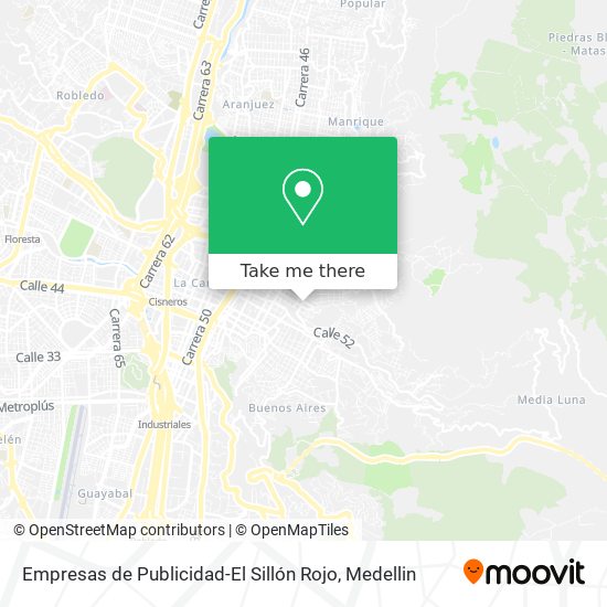 Empresas de Publicidad-El Sillón Rojo map