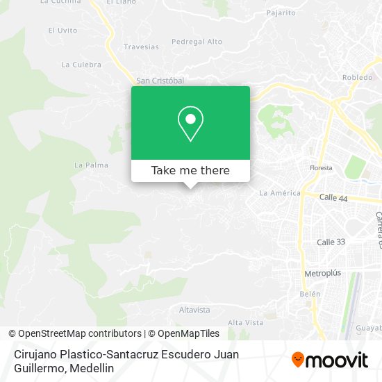 Cirujano Plastico-Santacruz Escudero Juan Guillermo map