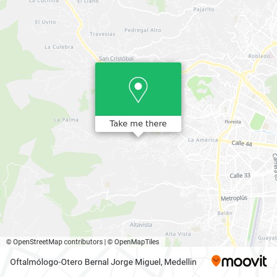 Mapa de Oftalmólogo-Otero Bernal Jorge Miguel