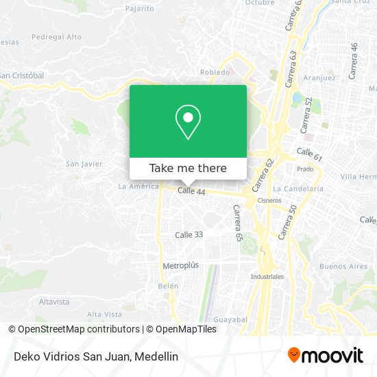 Deko Vidrios San Juan map