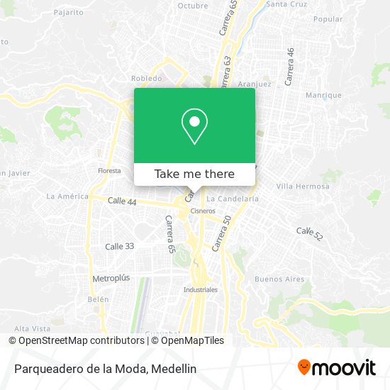 Parqueadero de la Moda map