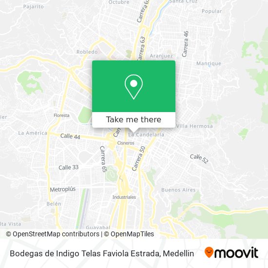 Bodegas de Indigo Telas Faviola Estrada map