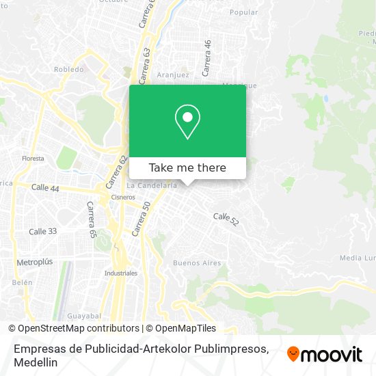 Empresas de Publicidad-Artekolor Publimpresos map