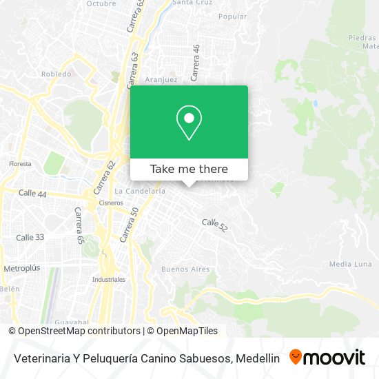 Mapa de Veterinaria Y Peluquería Canino Sabuesos