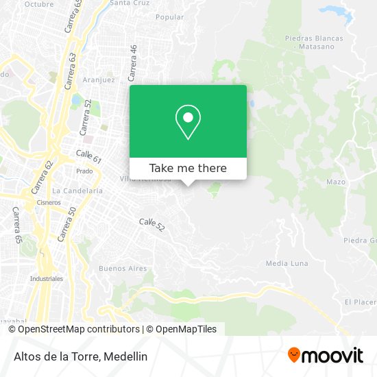 Mapa de Altos de la Torre
