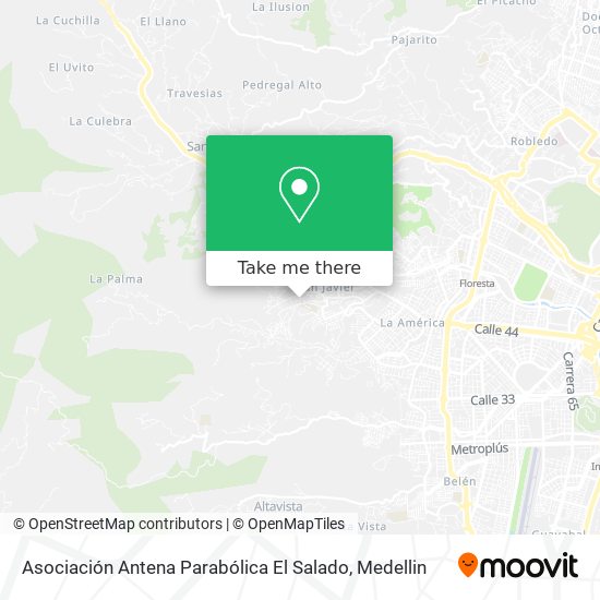 Mapa de Asociación Antena Parabólica El Salado