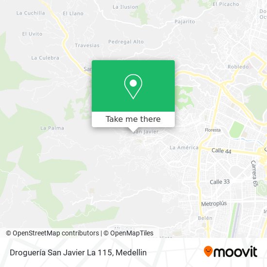 Droguería San Javier La 115 map
