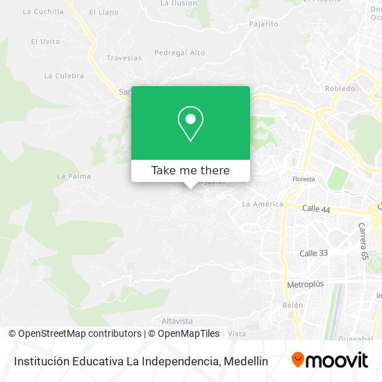 Mapa de Institución Educativa La Independencia