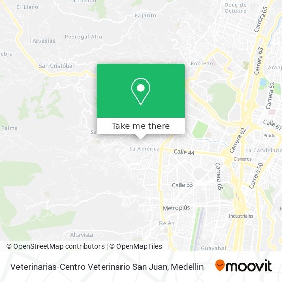 Mapa de Veterinarias-Centro Veterinario San Juan