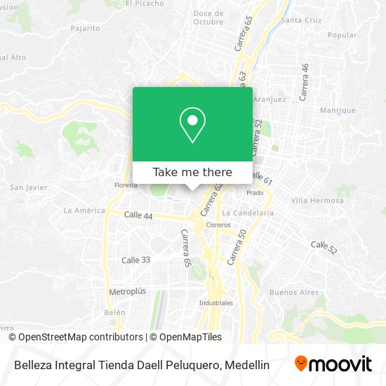 Belleza Integral Tienda Daell Peluquero map