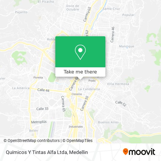 Químicos Y Tintas Alfa Ltda map