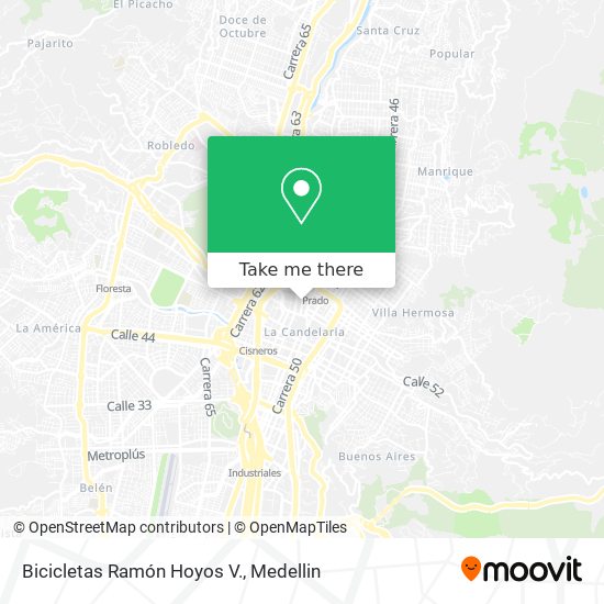Mapa de Bicicletas Ramón Hoyos V.