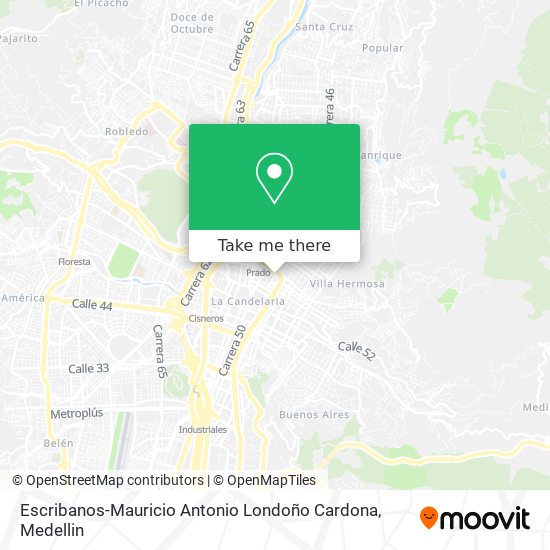 Escribanos-Mauricio Antonio Londoño Cardona map