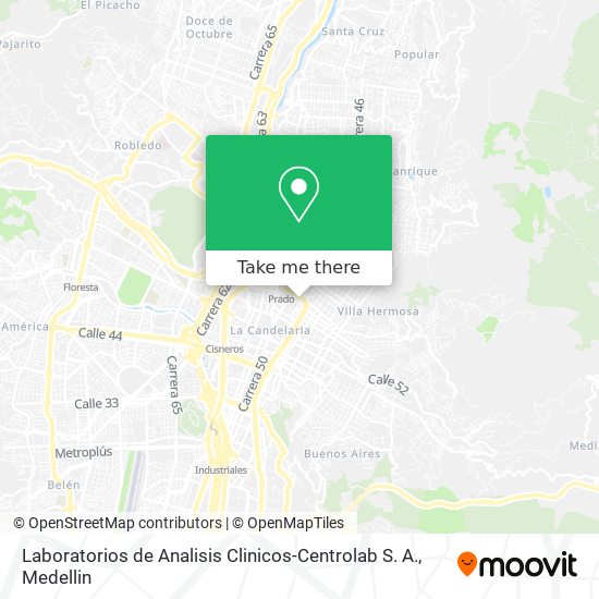 Laboratorios de Analisis Clinicos-Centrolab S. A. map