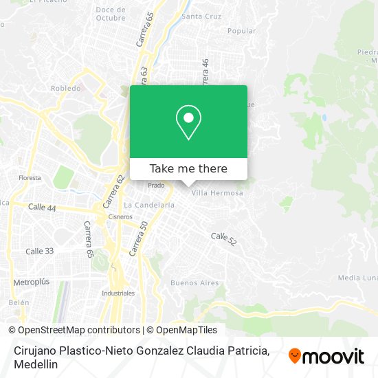 Cirujano Plastico-Nieto Gonzalez Claudia Patricia map