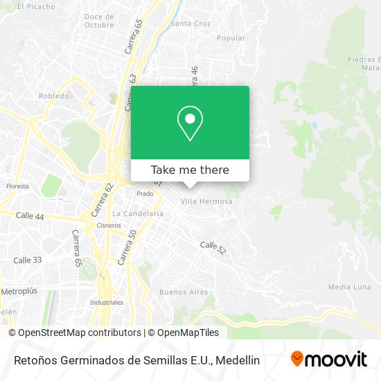 Retoños Germinados de Semillas E.U. map