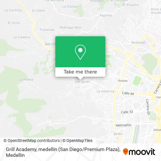 Grill Academy, medellín (San Diego / Premium Plaza) map