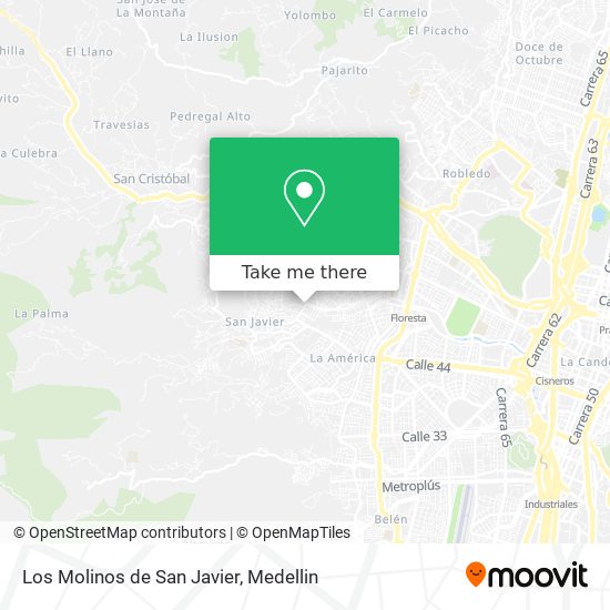 Los Molinos de San Javier map