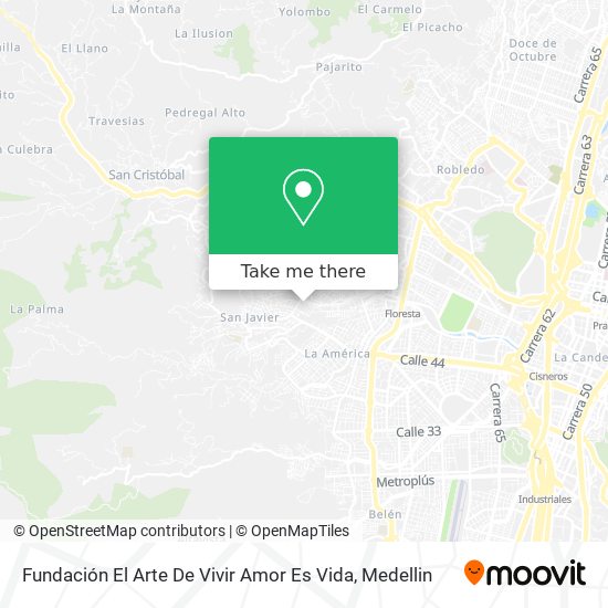 Fundación El Arte De Vivir Amor Es Vida map