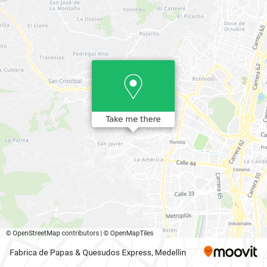 Fabrica de Papas & Quesudos Express map